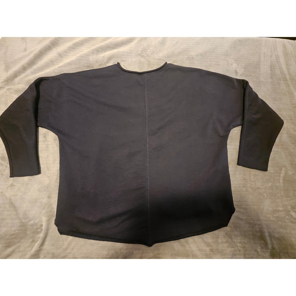 Quince Organic French Terry Crew Sweatshirt Deep Navy Medium - Picture 5 of 7